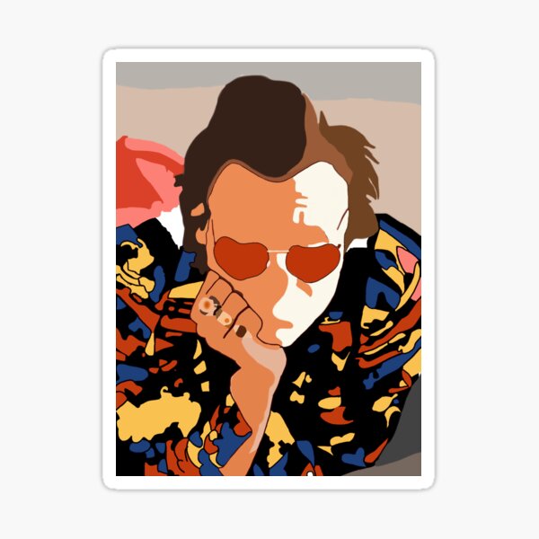 Dibujos animados de estilos de Harry Pegatina