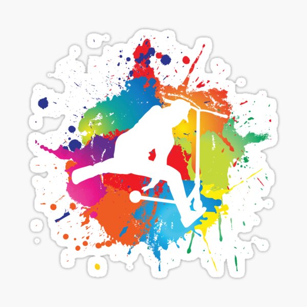 Stunt Scooter Sticker
