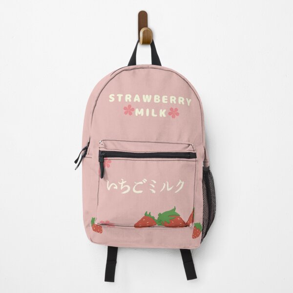 Item preview, Strawberry milk backpack designed and sold by Yummycandycup.