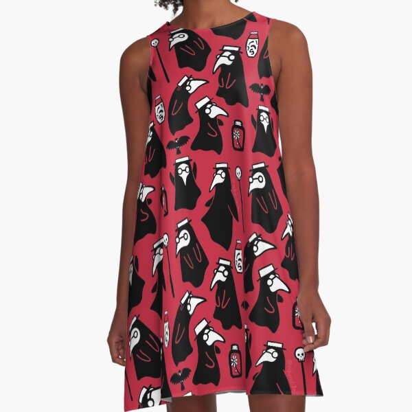 Pestärzte A-Linien Kleid