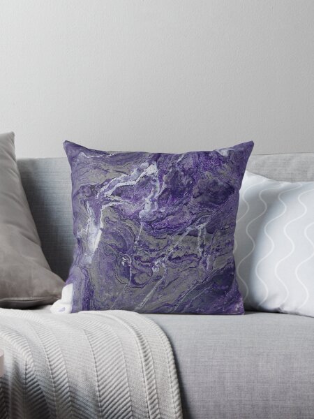 Item preview, Purple and Grey Marble designed and sold by LuxeHurricane.
