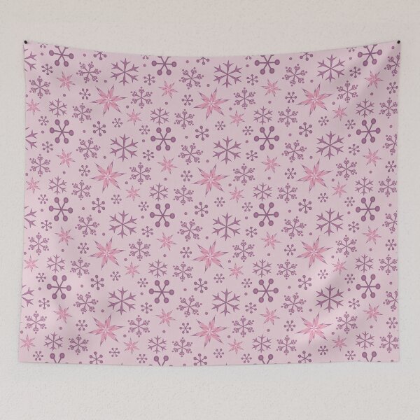 Item preview, Christmas Mauve Pink Snow designed and sold by Sharon Schwalbe.