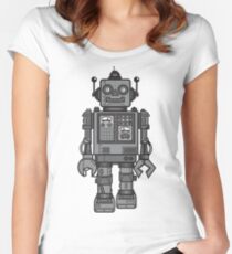 Vintage Robot Women's Fitted Scoop T-Shirt
