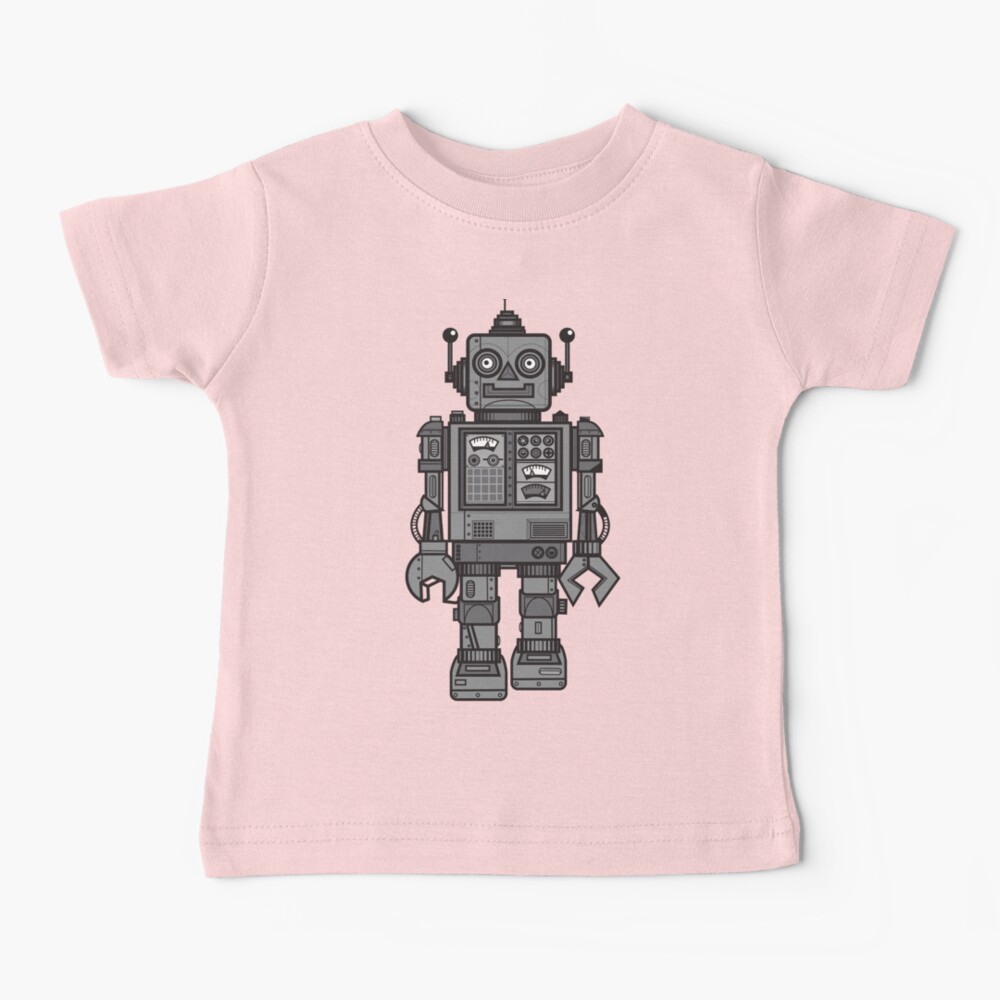 Vintage Robot Baby T-Shirt