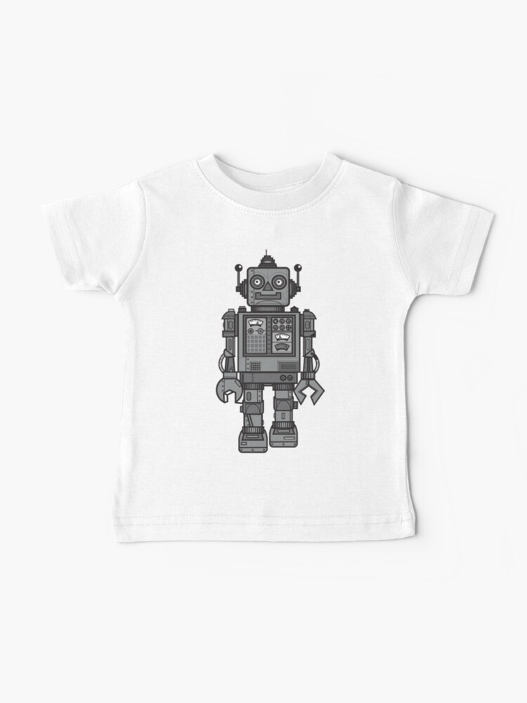 Thumbnail 1 of 2, Baby T-Shirt, Vintage Robot designed and sold by wottoart.