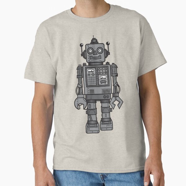 Vista previa del artículo con la obra «Robot antiguo», diseñado y vendido por wottoart.