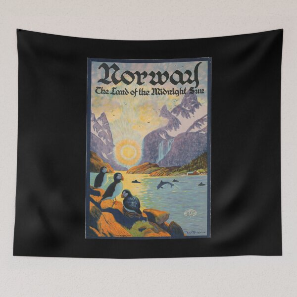 Item preview, retro classic Norway poster designed and sold by CorasPosters.