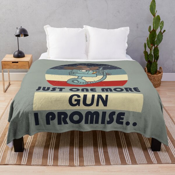 Item preview, Just one more gun i promise vintage red, retro cute cowboy robot holding a gun and smokes cigarettes designed and sold by SGS-.