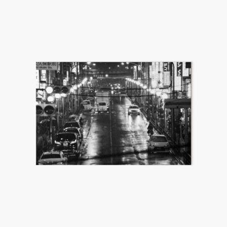 Shin Okubo, from the station Art Board Print