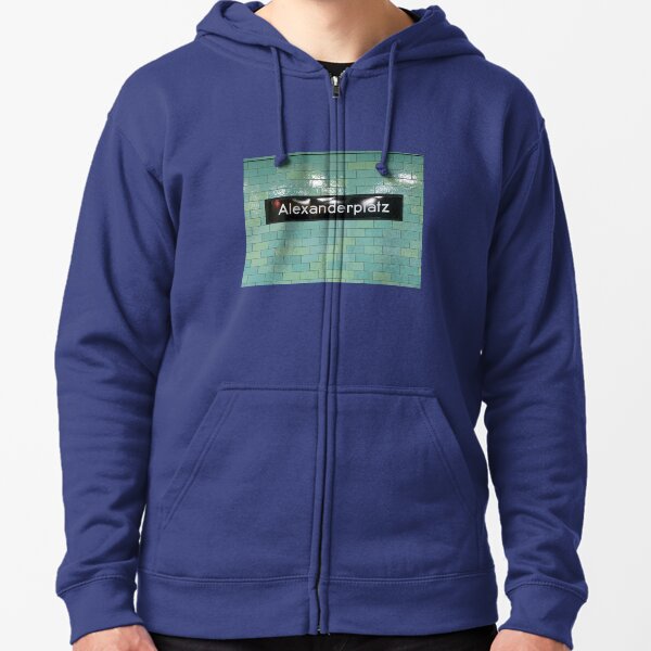 Alexanderplatz U-Bahn Zipped Hoodie