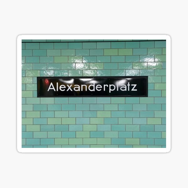 Alexanderplatz U-Bahn Sticker