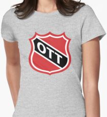 Ottawa Old School Crest Women's Fitted T-Shirt