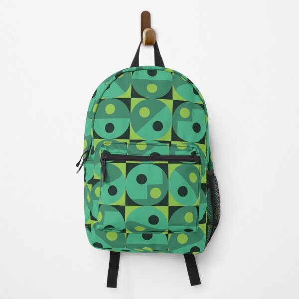 Item preview, In & Out Circles Geometric Pattern – Green designed and sold by RoguePatterns.