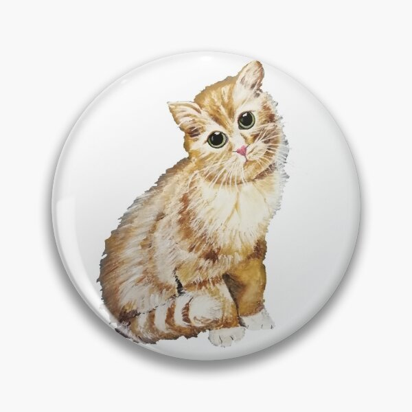 Item preview, Oil painting of a cute kitty designed and sold by Abha-Hues.