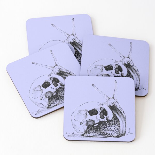 Item preview, This Skull Is My Home (Snail & Skull) - Lavender & Black designed and sold by VerryBerry.