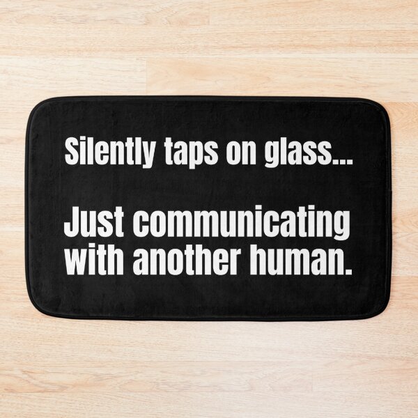 Item preview, Silently taps on glass...Just communicating with another human.  designed and sold by mind-illusions.