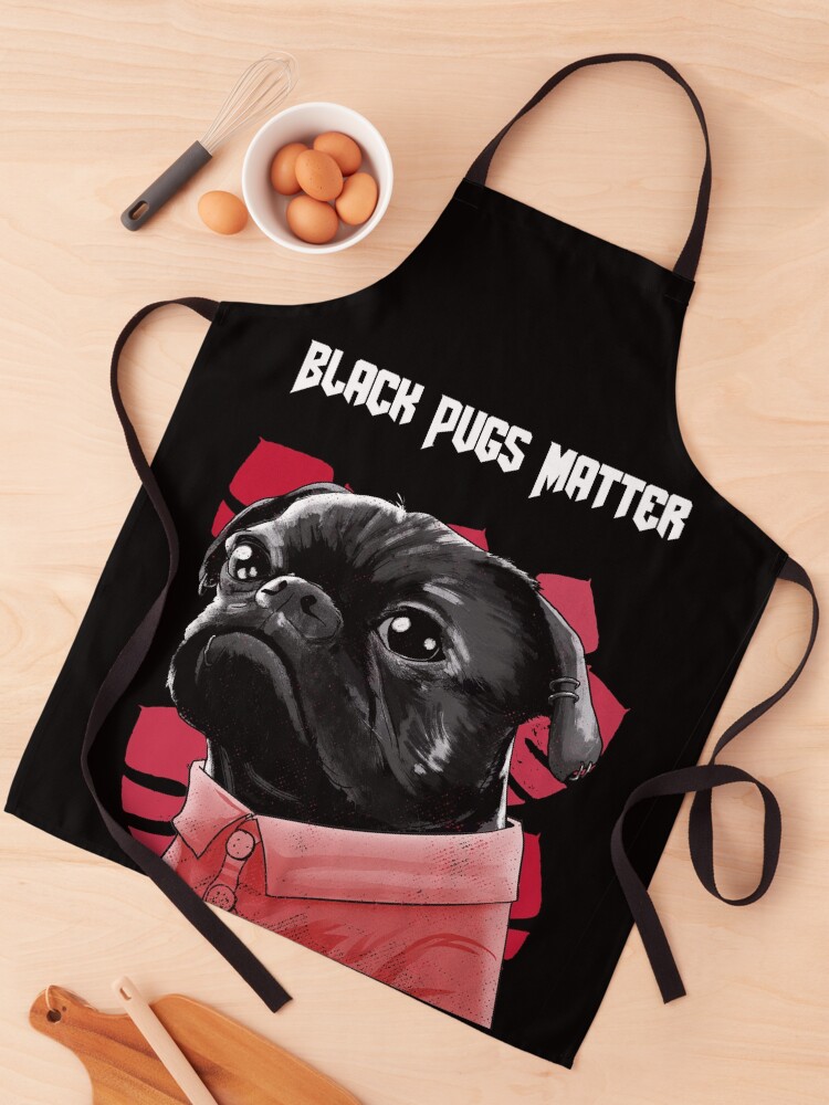 Black Pug Apron Black Pug Apron