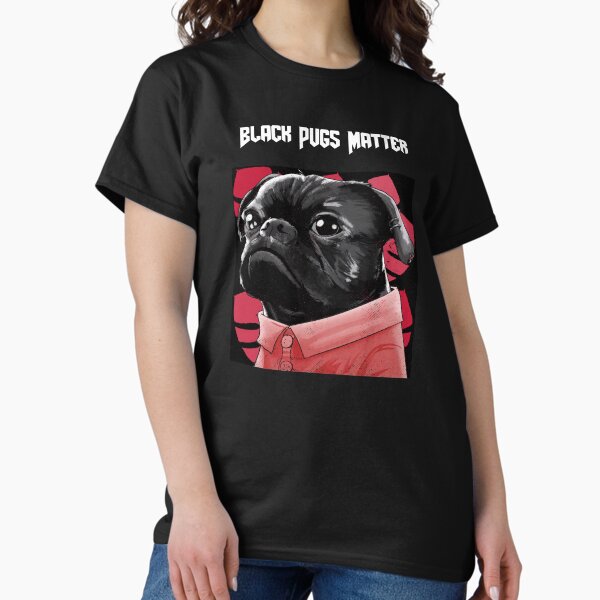 Vista previa del artículo con la obra «La materia de los pugs negros», diseñado y vendido por Nuno Brito.