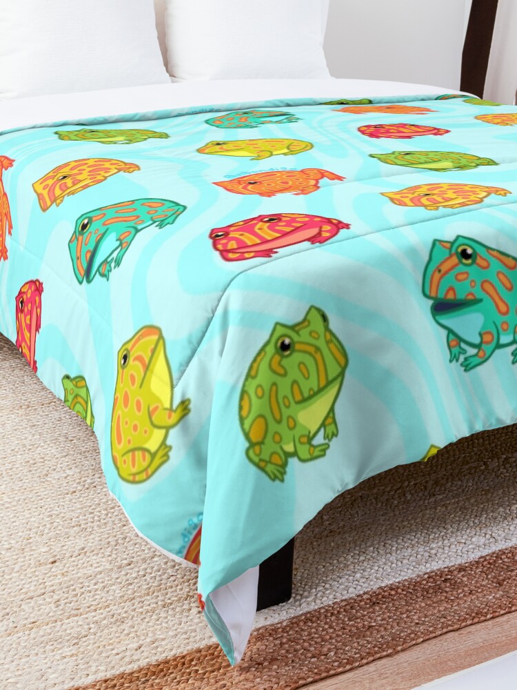 Alternate view of PacMEN Frogs Comforter