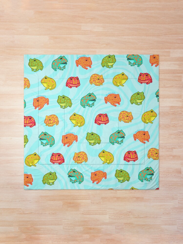 Alternate view of PacMEN Frogs Comforter