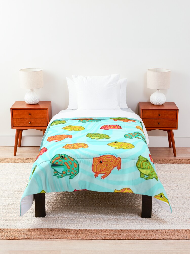 Alternate view of PacMEN Frogs Comforter