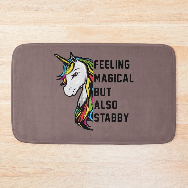 Item preview, Feeling Magical But Also Stabby, unicorn gift designed and sold by JKworld5.