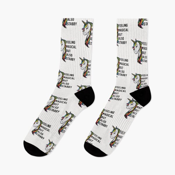 Item preview, Feeling Magical But Also Stabby, unicorn gift designed and sold by JKworld5.