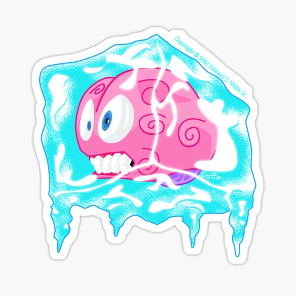 Brain Freeze Sticker