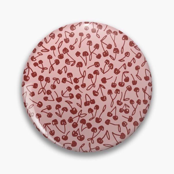 Item preview, Red Cherries on Pink designed and sold by francesca-inart.