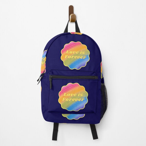 Item preview, Love is Forever! Retro Hippy Rainbow Happiness designed and sold by ittybittyowl.