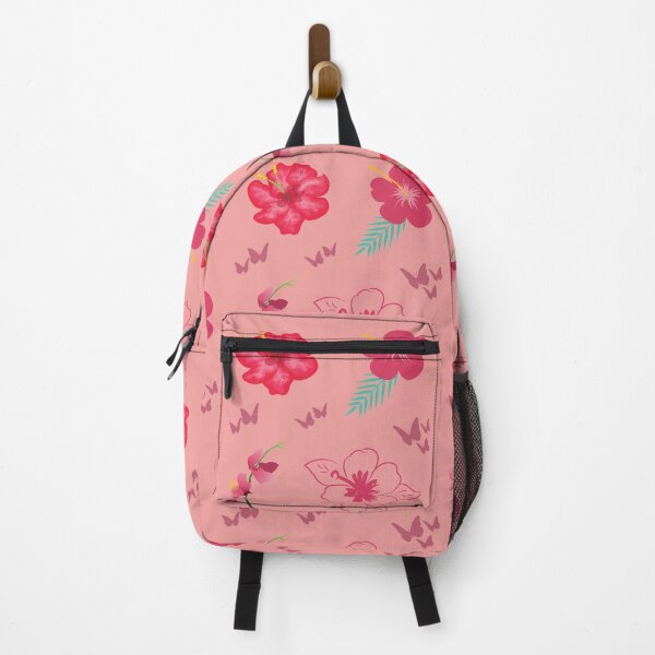 Red Flowers and Butterflies Pack Backpack