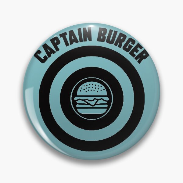 Item preview, Captain Burger logo black + text designed and sold by Dkrode.