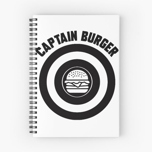 Item preview, Captain Burger logo black + text designed and sold by Dkrode.