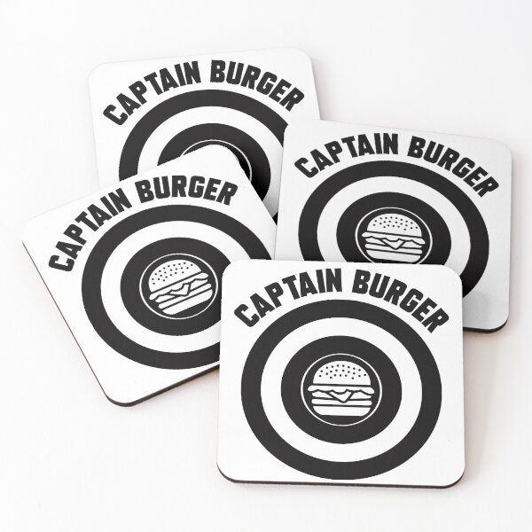 Item preview, Captain Burger logo black + text designed and sold by Dkrode.