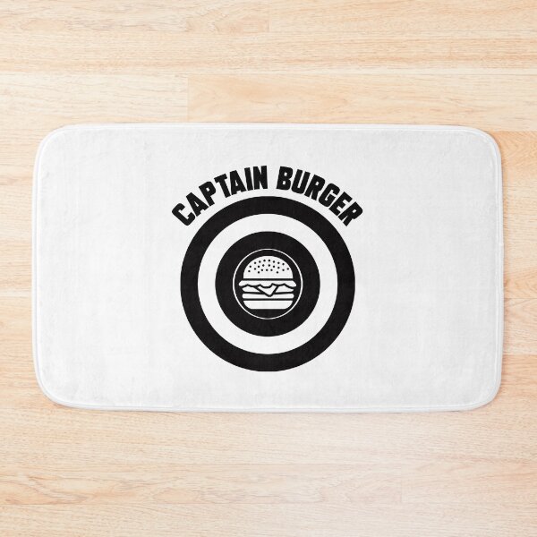Item preview, Captain Burger logo black + text designed and sold by Dkrode.