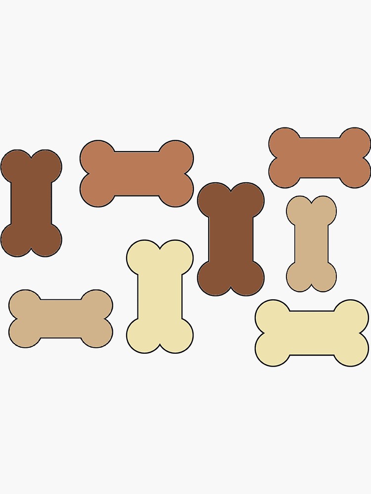 "Dog Bones" Sticker for Sale by misskris766 Redbubble
