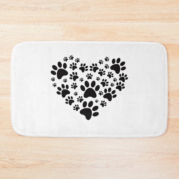Item preview, Dogs - heart made of paw prints designed and sold by TshirtFuchs.