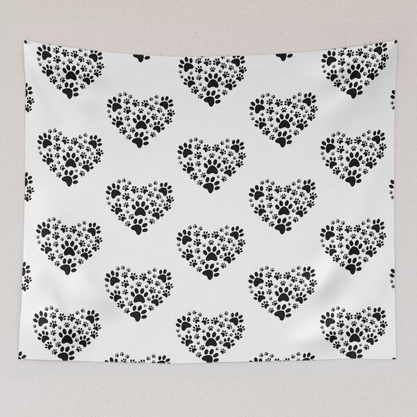Item preview, Dogs - heart made of paw prints designed and sold by TshirtFuchs.