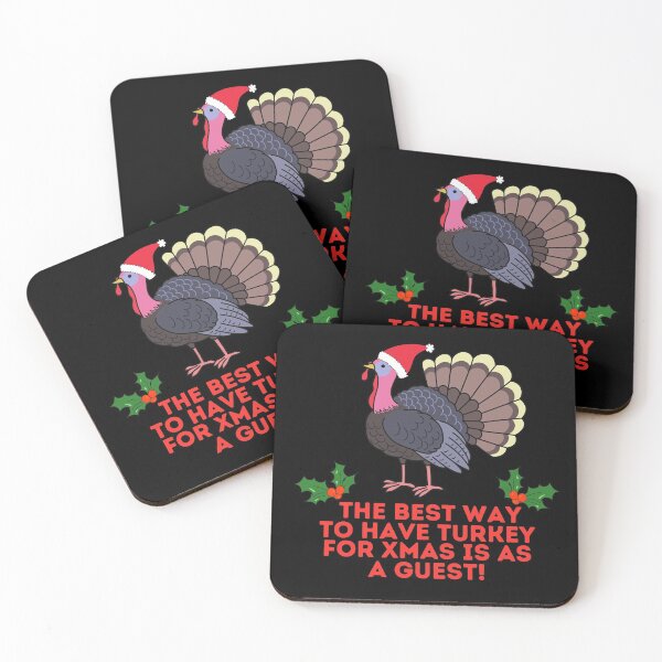 Item preview, THE BEST WAY TO HAVE TURKEY FOR CHRISTMAS IS AS A GUEST Funny Vegan designed and sold by a-little-ink.
