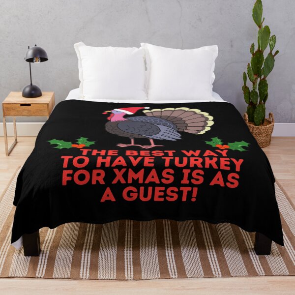 Item preview, THE BEST WAY TO HAVE TURKEY FOR CHRISTMAS IS AS A GUEST Funny Vegan designed and sold by a-little-ink.