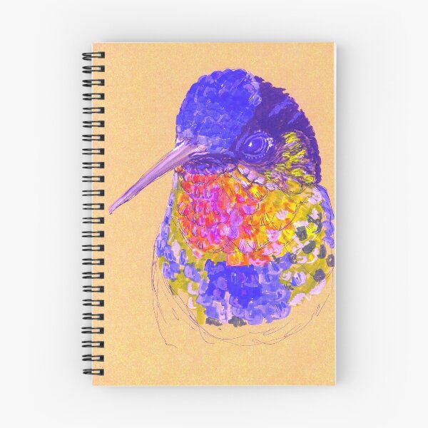 Item preview, Fiery-Throated Hummingbird — Panterpe insignis designed and sold by Sheila Singhal.