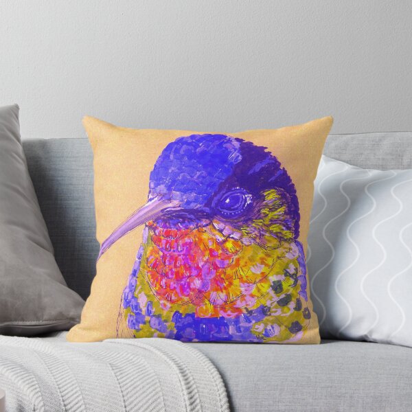 Item preview, Fiery-Throated Hummingbird — Panterpe insignis designed and sold by Sheila Singhal.