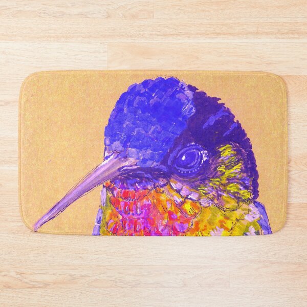 Item preview, Fiery-Throated Hummingbird — Panterpe insignis designed and sold by Sheila Singhal.
