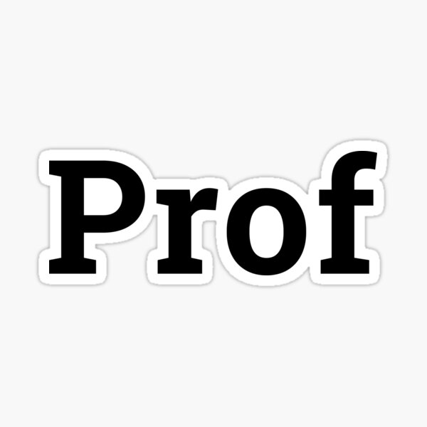Prof Sticker