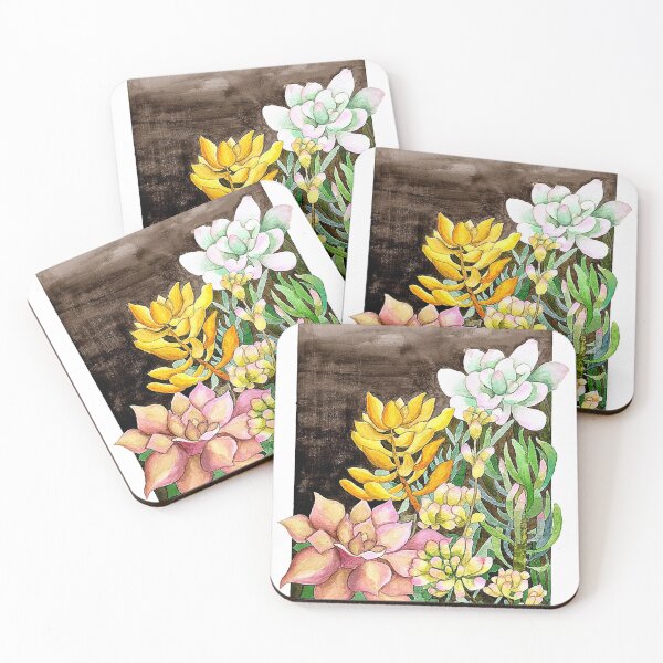 Item preview, succulents watercolor designed and sold by artjojo.