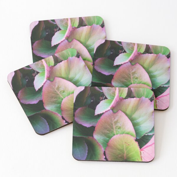 Item preview, Pink and green leaves designed and sold by Digibee.