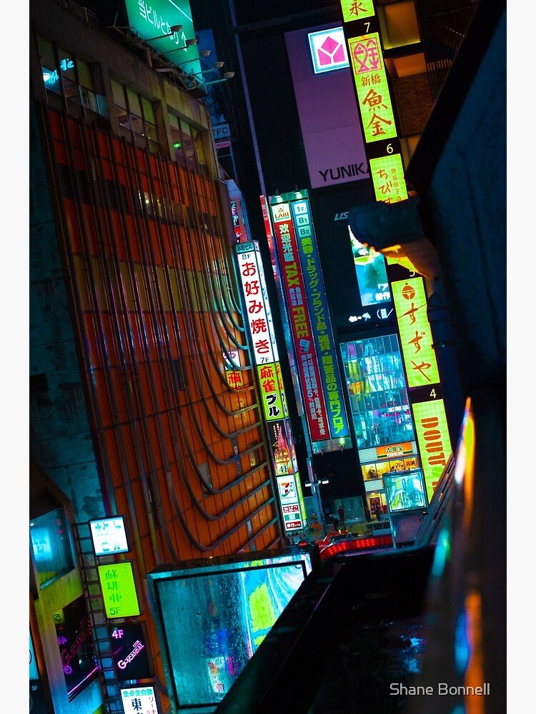 Discover Kabukicho Rooftop Premium Matte Vertical Poster