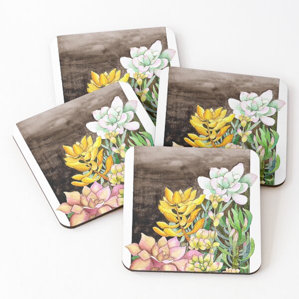 Item preview, succulents watercolor designed and sold by artjojo.