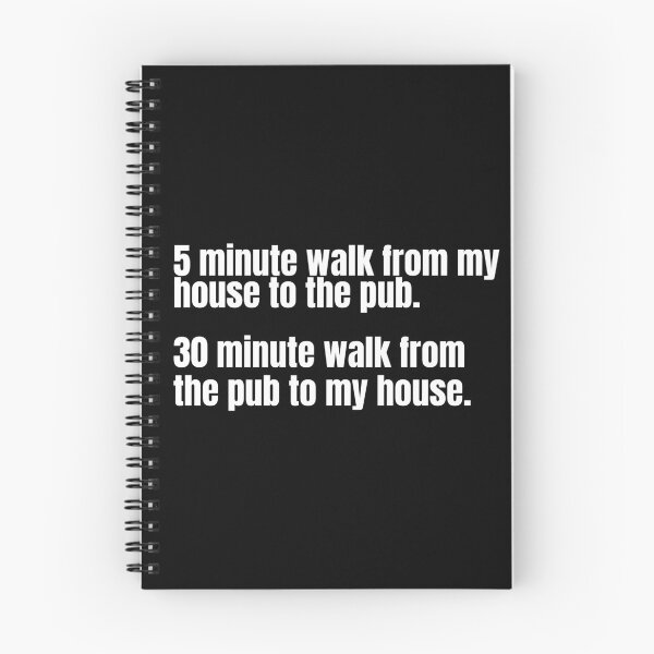 Item preview, 5 minute walk from my house to the pub. 30 minute walk from the pub to my house.  designed and sold by mind-illusions.