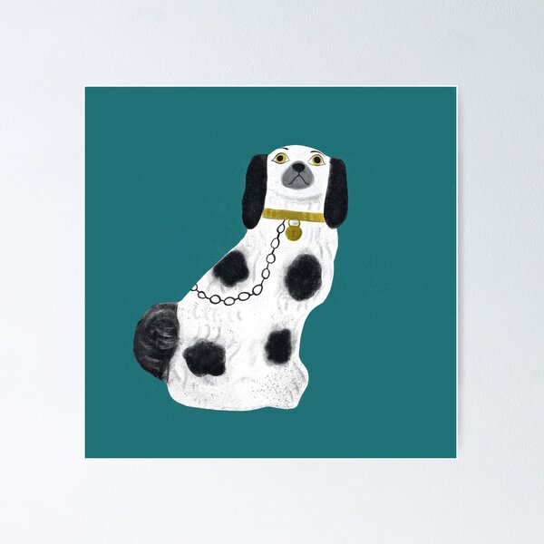 Item preview, China dog on teal 2 designed and sold by marthaseahorse.